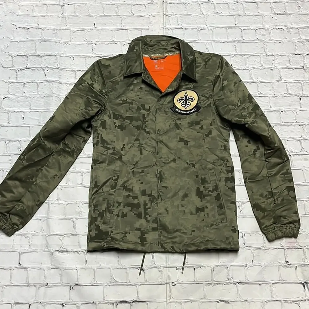 Nike New Orleans Saints Salute to Service Sideline Snap Lightweight Jacket S